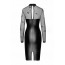 Платье Noir Handmade F310 Sublime, XL, black, миди, мокрый эффект, верх — сетка, длинный рукав - [Фото 5]