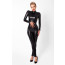 Комбинезон Noir Handmade F319 Caged, XXL, под латекс, длинный рукав, с доступом, кольцо на поясе - [Фото 2]