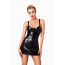 Платье Noir Handmade F320 Starlet, L, под латекс, мини, молния по всей длине, кольцо на поясе - [Фото 3]