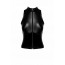 Топ Noir Handmade F324 Glam, S, black, халтер, на молнии, виниловые вставки, воротник-стойка - [Фото 6]