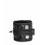 Женский кошелек-браслет Noir Handmade F326, black, под кожу, рельефный узор, карман на молнии - [Фото 3]