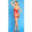 Короткое платье-сетка JSY One Size Red Новинка - [Фото 2]