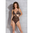 Боди Passion AMBERLY BODY black, L/XL, открытая спина, низ стринги - [Фото 5]