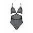 Боди Passion AMBERLY BODY black, XXL/XXXL, открытая спина, низ стринги - [Фото 3]
