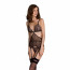 Корсет Passion AMBERLY CORSET black, S/M, с застежками для чулок, трусики в комплекте - [Фото 1]