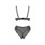Комплект Passion AMBERLY SET black, XXL/XXXL, бралетт и трусики бразилиана - [Фото 4]
