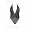 Боди Passion DROSERA BODY black, XXL/XXXL, высокие вырезы, верх на завязках - [Фото 5]