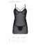 Пеньюар Passion DROSERA CHEMISE black, L/XL, кружевной лиф со стрепами, трусики в комплекте - [Фото 5]
