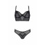 Комплект Passion DROSERA SET black, L/XL, сетка+кружево, бюстье и трусики танга - [Фото 3]