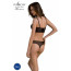 Комплект Passion DROSERA SET black S/M, сетка+кружево, бюстье и трусики танга - [Фото 2]