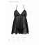 Пеньюар Passion KERRIA CHEMISE black, S/M, кружевной верх, трусики в комплекте - [Фото 5]