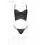 Комплект Passion KERRIA SET black, L/XL, сетка+кружево, бюстье и стринги - [Фото 5]