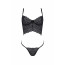 Комплект Passion KERRIA SET black, S/M, сетка+кружево, бюстье и стринги - [Фото 3]