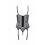 Корсет Passion LEAFA CORSET black S/M, мягкие чашки, зажимы для чулок, стринги в комплекте - [Фото 4]