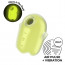 Вакуумный клиторальный стимулятор с вибрацией Satisfyer Glowing Ghost Yellow, светится в темноте - [Фото 1]