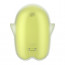 Вакуумный клиторальный стимулятор с вибрацией Satisfyer Glowing Ghost Yellow, светится в темноте - [Фото 5]