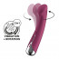 Вибратор с ротацией Satisfyer Spinning G-Spot 1 Red, плоская площадка для стимуляции точки G - [Фото 1]
