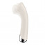 Вибратор с ротацией Satisfyer Spinning G-Spot 1 Beige, плоская площадка для стимуляции точки G - [Фото 2]