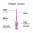 Вагинальные смарт-шарики с вибрацией Satisfyer Love Birds 1 Connect App Pink, 78 г - [Фото 6]