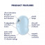 Вакуумный клиторальный стимулятор с вибрацией Satisfyer Cutie Ghost Blue - [Фото 3]