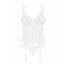Корсет Obsessive Alissium corset & thong, XL/2XL, гибкие косточки, открытая спина, стринги в комплек - [Фото 6]