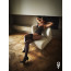 Корсет Obsessive Novenes corset & thong, M/L, прозрачный, открытая спина, стринги в комплекте - [Фото 3]