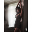 Пеньюар Obsessive Novenes chemise & thong, XS/S, облегающий, прозрачный, со стрепами, стринги в комп - [Фото 3]