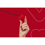 Мини-вибратор «Сердечко» FairyGasm PleasureStone red, 9 режимов, на шнурке - [Фото 6]