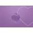 Мини-вибратор «Сердечко» FairyGasm PleasureStone violet, 9 режимов, на шнурке - [Фото 5]
