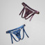 Трусики для страпона Strap-On-Me Leatherette Harness Generous - One Size - Blue - [Фото 5]