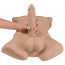 Торс с фаллоимитатором на присоске SilexD Apollo L Male Torso Caramel - [Фото 5]