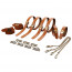 Набор из 8 ремней для связывания LOCKINK 8-Bondage-Straps Restraint Set - Brown - [Фото 1]