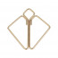 Зажимы для сосков с тяжелой подвеской LOCKINK Nipple Clamps with Heavy Pendant - Golden - [Фото 2]