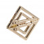 Зажимы для сосков с тяжелой подвеской LOCKINK Adjustable Nipple Clamps with Heavy Pendant - Golden - [Фото 4]