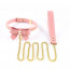 Поводок LOCKINK SEVANDA Love Heart Butterfly Leather Collar Set - Pink - [Фото 1]