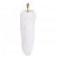 Металлическая анальная пробка Лисий хвост LOCKINK SEVANDA White Fox-Tail Anal Pear-shape Plug - [Фото 2]