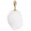 Металлическая анальная пробка Кроличий хвост LOCKINK SEVANDA White Bunny-Tail Anal Rose-shape Plug - [Фото 6]