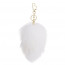 Металлическая анальная пробка Кроличий хвост LOCKINK SEVANDA White Bunny-Tail Anal Rose-shape Plug - [Фото 2]