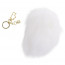 Металлическая анальная пробка Кроличий хвост LOCKINK SEVANDA White Bunny-Tail Anal Pear-shape Plug - [Фото 2]