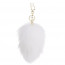Металлическая анальная пробка Кроличий хвост LOCKINK SEVANDA White Bunny-Tail Anal Pear-shape Plug - [Фото 5]