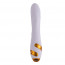 Вибратор-кролик с флоггером LOCKINK SEVANDA Whip Vibrating Massage Wand - White & Golden - [Фото 3]