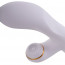 Вибратор-кролик с флоггером LOCKINK SEVANDA Whip Vibrating Massage Wand - White & Golden - [Фото 4]