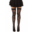 Чулки Leg Avenue Wild rose net thigh highs One Size - [Фото 1]