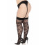 Чулки Leg Avenue Wild rose net thigh highs 1X/2X - [Фото 4]
