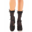 Носочки ажурные с рюшами Leg Avenue Mini Bow Lace Anklet Black - [Фото 3]