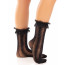 Носочки ажурные с рюшами Leg Avenue Mini Bow Lace Anklet Black - [Фото 1]