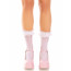 Носочки ажурные с рюшами Leg Avenue Mini Bow Lace Anklet White - [Фото 3]