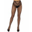 Чулки Leg Avenue Crotchless Net Tights with Heart Backseam Black One Size - [Фото 4]