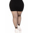 Чулки Leg Avenue Industrial Net footless tights Black 1X/2X - [Фото 5]