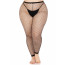 Чулки Leg Avenue Industrial Net footless tights Black 1X/2X - [Фото 2]